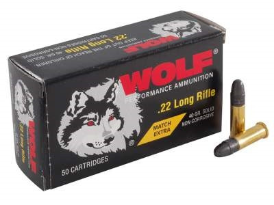 22LR Ammo - Bulk Wolf Match Extra BRICK Lead RN LRN Bulk Wolf Match Extra BRICK Lead RN LRN Ammo