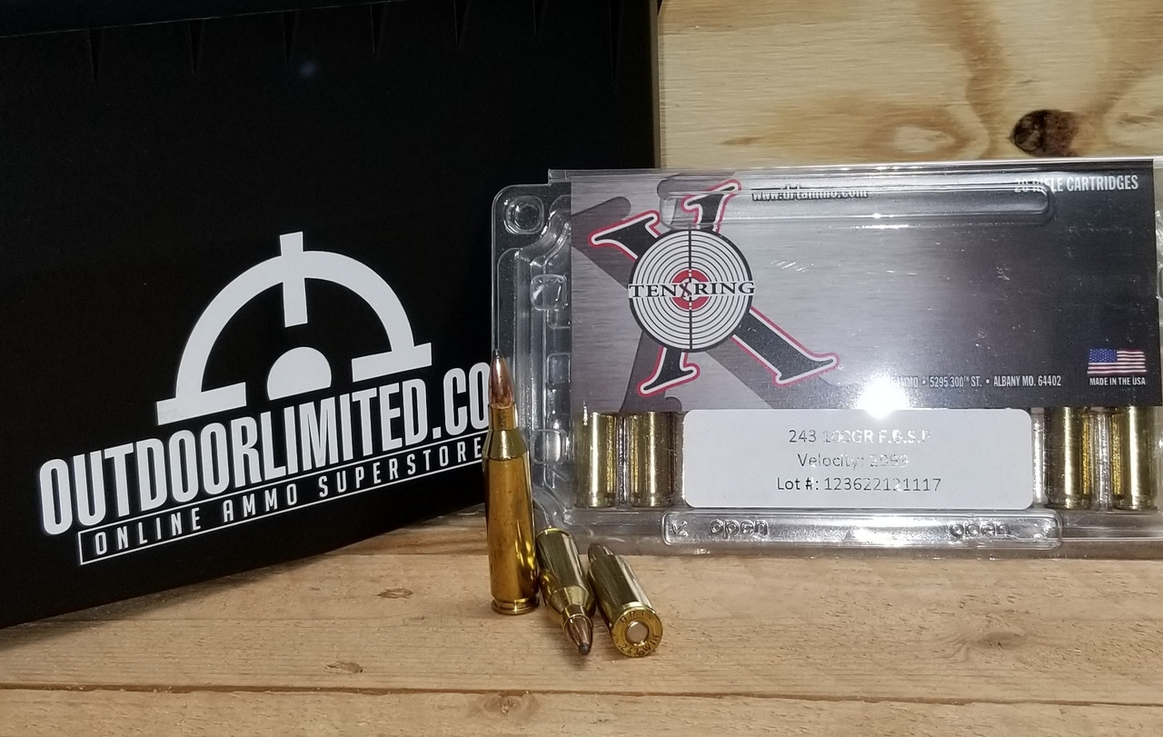 Ten Ring Flat Base SP Ammo