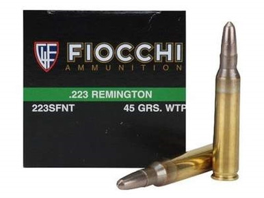Fiocchi 223 Rem Ammunition FI223SFNT 45 Grain Frangible Lead Free 50 rounds