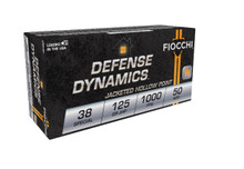 Fiocchi 38 Special Shooting Dynamics Ammunition FI38F 125 Grain Semi-Jacketed Hollow Point 50 Rounds