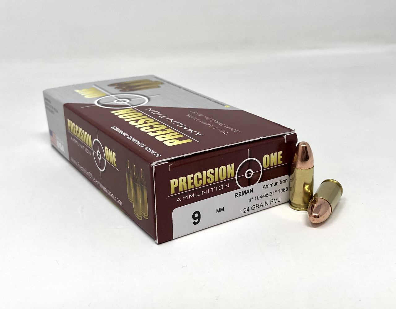 Precision One REMAN Competition FMJ Ammo