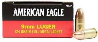 9mm Ammo - Bulk Federal Ammo American Eagle Of FMJ Bulk Federal American Eagle Of FMJ Ammo