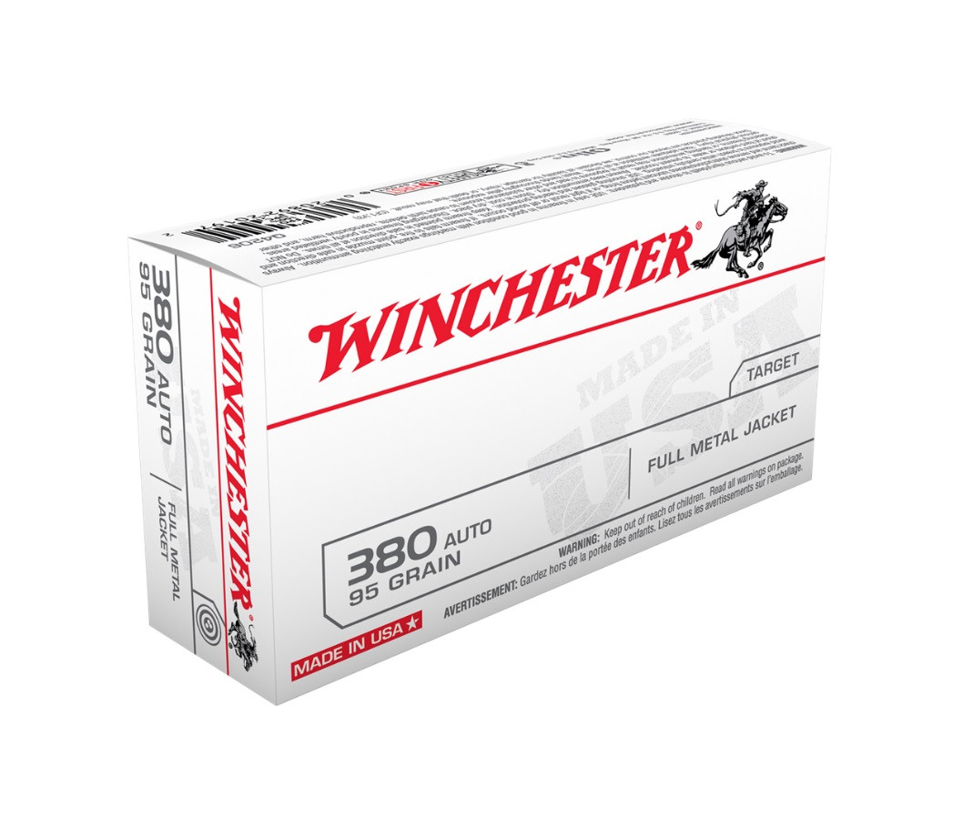 380 Auto Ammo - Winchester FMJ Winchester FMJ Ammo