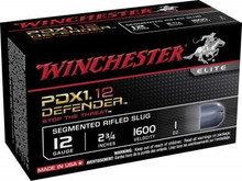 Winchester 12 Gauge PDX1 Defender S12PDX1S 2-3/4" 1 oz 1600fps Segmenting Slug 10 rounds