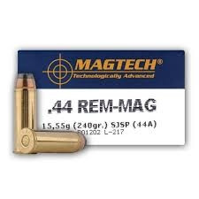 MAGTECH Remington Magnum Semi Flat JSP Ammo