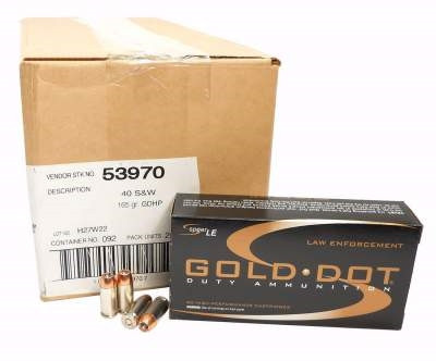 CCI Speer Gold Dot JHP Ammo