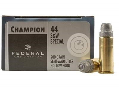 44 S&W Special Ammo - Federal Ammo Semi-Wadcutter HP Federal Semi-Wadcutter HP Ammo
