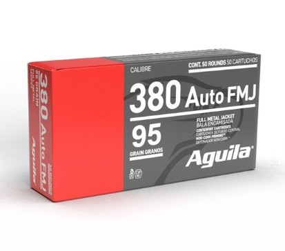 380 Auto Ammo - Aguila Ammo FMJ Aguila FMJ Ammo