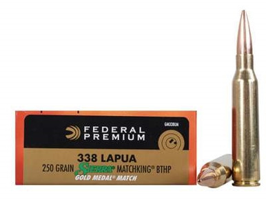 Federal 338 Lapua Magnum Ammunition Gold Medal GM338LM 250 Grain