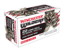 Winchester 22LR Ammunition Wildcat WW22LR 40 Grain Lead Round Nose Case of 5000 Rounds