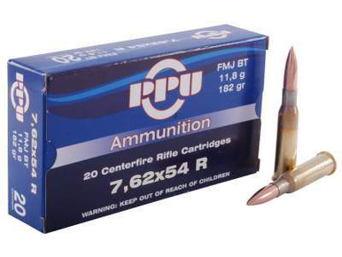 Prvi PPU 7.62x54mm Rimmed Russian Ammunition PP763 182 Grain Full