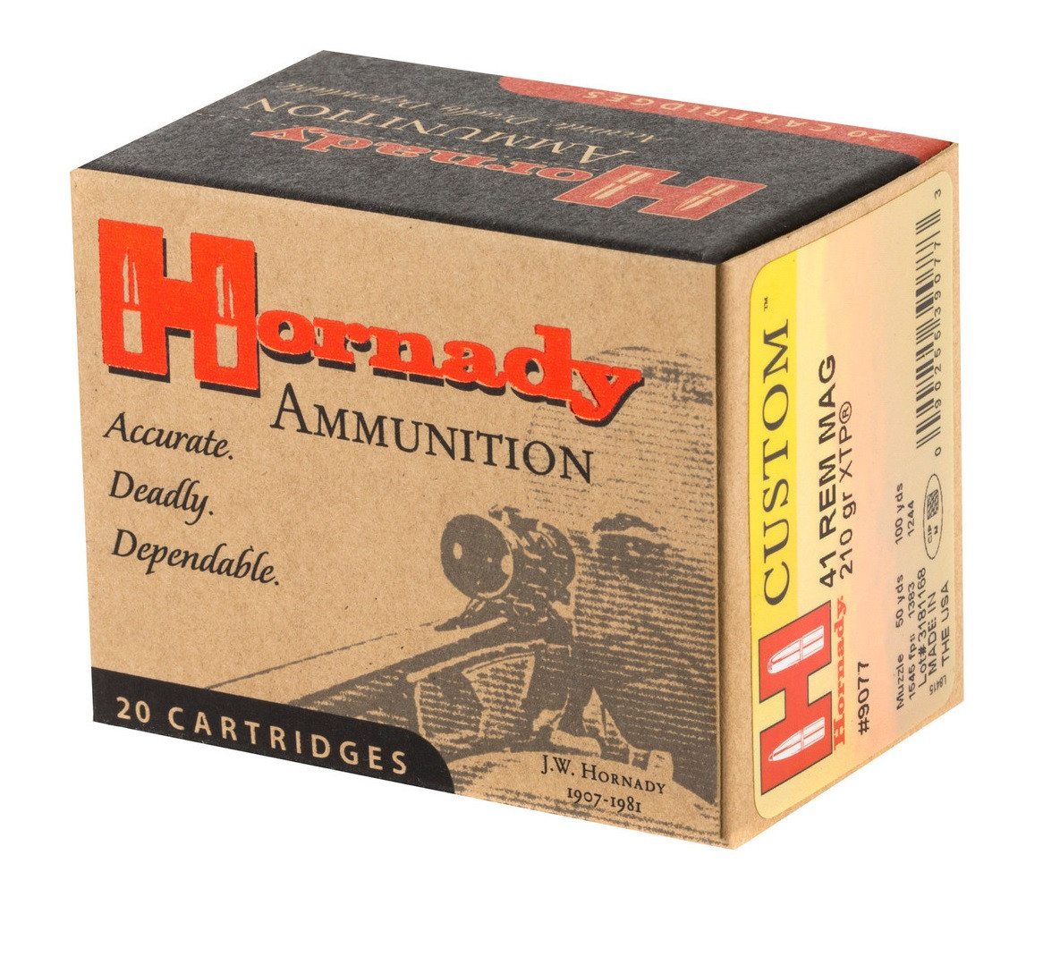 Hornady Custom HP JHP Ammo