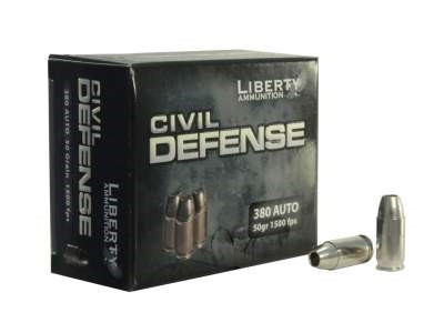 380 Auto Ammo - Liberty Ammo Civil Defense Fragmenting HP Liberty Civil Defense Fragmenting HP Ammo