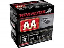 Winchester AA 12 Gauge 2-3/4" 1-1/8 oz 7.5 Shot AA127 1145FPS CASE 250 rounds