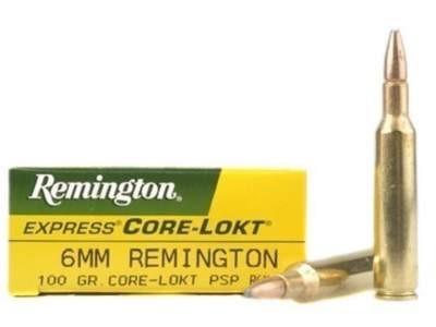 6mm Rem Ammo - Remington Core-Lokt PSP Pointed SP Remington Core-Lokt PSP Pointed SP Ammo