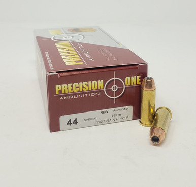 Precision One 44 Special Ammunition 200 Grain XTP Hollow Point 50 rounds