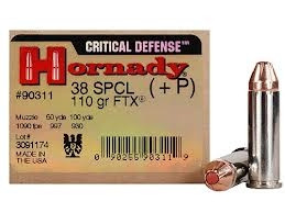 Hornady Critical Defense SPCL FTX +P Ammo