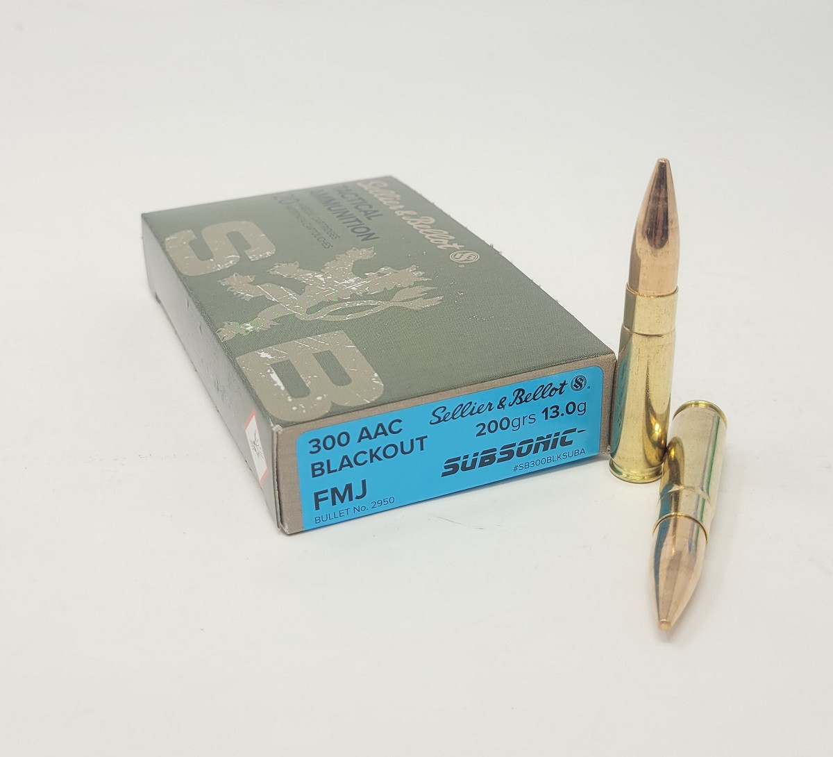 300 AAC Blackout Ammo - Sellier & Bellot Ammo Subsonic FMJ Sellier & Bellot Subsonic FMJ Ammo