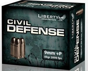 9mm Ammo - Liberty Ammo Civil Defense Lead-Free Fragmenting HP +P Liberty Civil Defense Lead-Free Fragmenting HP +P Ammo