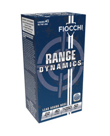 Fiocchi 22LR Standard Velocity Ammunition FI22FLRN 40 Grain Lead Round Nose 50 rounds