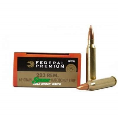 Federal Gold Medal Sierra Matchking Match Brass JHP HPBT Ammo