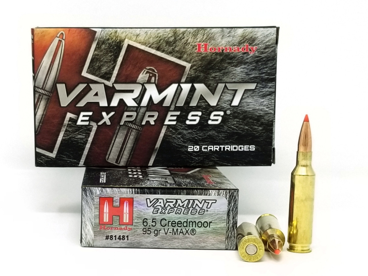 Hornady Varmint Express V-Max Polymer Tip Ballistic Ammo