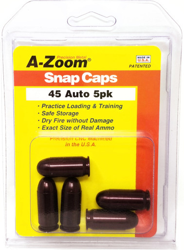 A-Zoom 45 ACP Dummy Rounds 15115 Pack of 5