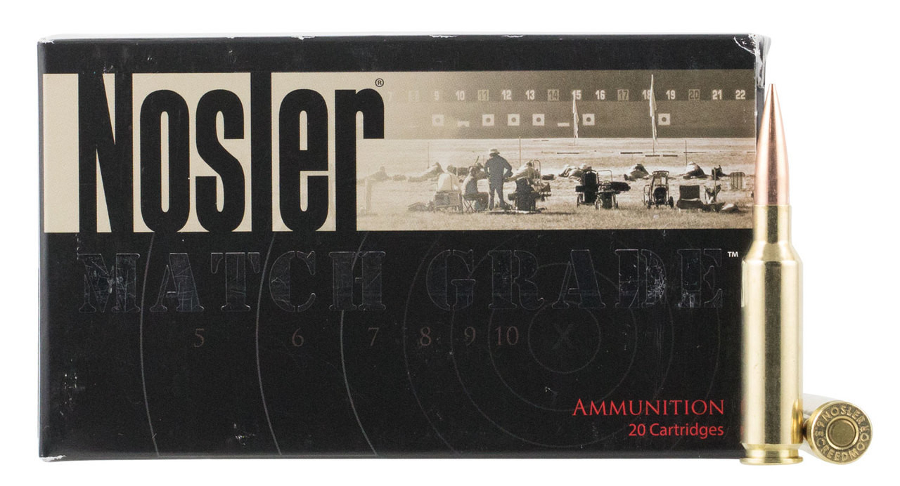 6.5mm Creedmoor Ammo - Nosler Match Grade Boat Tail HP Nosler Match Grade Boat Tail HP Ammo