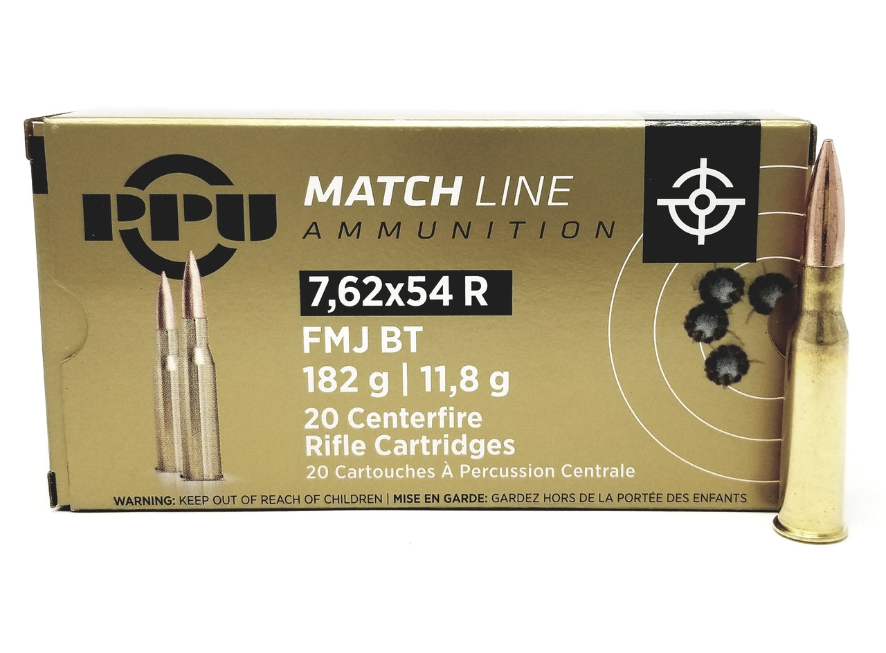 Prvi PPU Rimmed Russian Match Line FMJ Ammo