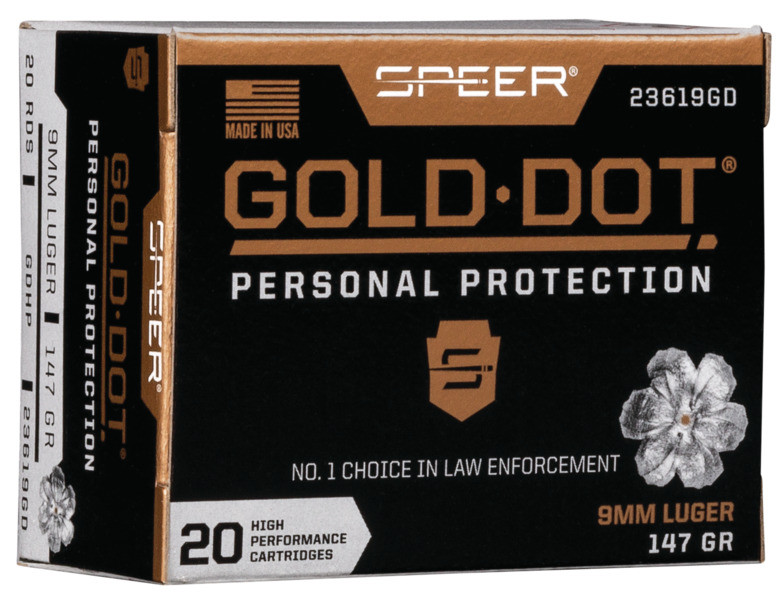 9mm Ammo - CCI Speer Ammo Gold Dot HP CCI Speer Gold Dot HP Ammo