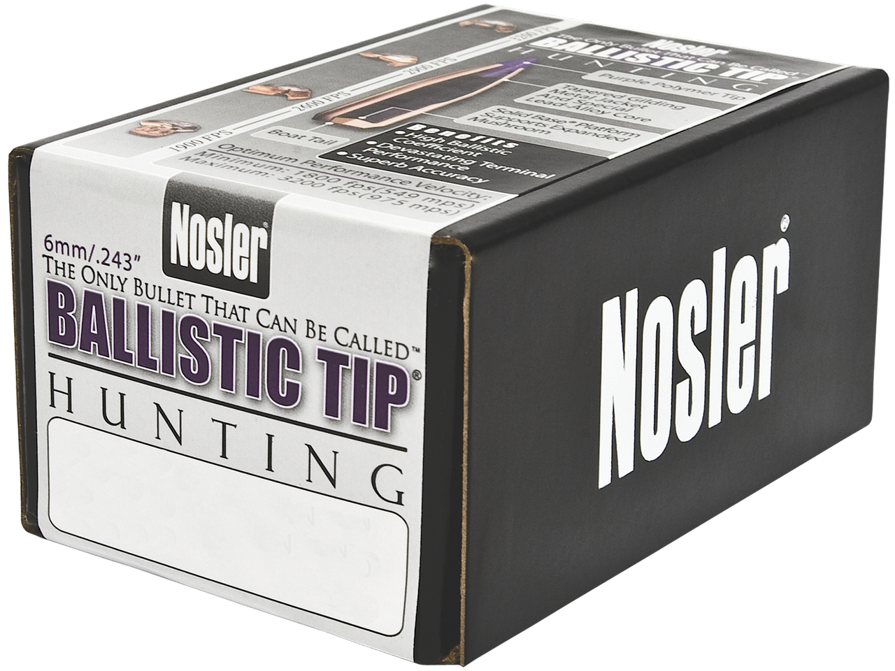 Nosler 270 Caliber (.277Dia) Reloading Bullets 27130 130 Grain Hunting Ballistic Tip 50 Pieces