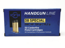 Prvi PPU 38 Special Ammunition Handgun PPH38SH 158 Grain Semi Wadcutter Hollow Point Case of 500 Rounds