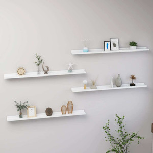  Wall Shelves 4 pcs White 39.4"x3.5"x1.2 A949-326663
