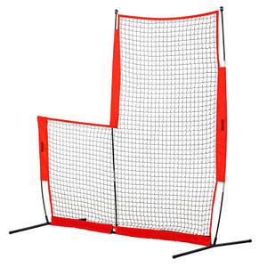 L Screen Baseball for Batting Cage, 7x7 ft Baseball & Softball Safety Screen, Body Protector Portab E415-TSBHWLXQX77YB6H9IV0