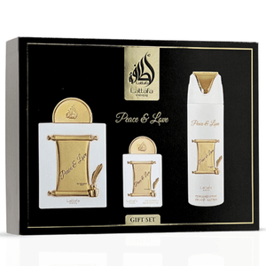 Lattafa Peace And Love 3 Piece Gift Set M433-MS-LATPEA-3PCS