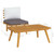  2 Piece Patio Lounge Set with Cushions Solid Acacia Wood A949-316267