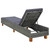  Sunbed with Cushion Poly Rattan Gray A949-310475