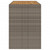  Patio Bar Table with Acacia Wood Top Gray 72.8"x31.5"x43.3" Poly Rattan A949-368701