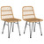  Patio Chairs 2 pcs 18.9"x24.4"x33.1" PE Rattan A949-319428