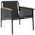 Patio Chairs with Cushions 2 pcs Black Steel A949-4009301
