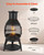 Chiminea, 22 Inch Outdoor Wood Burning Firepit, Iron Spherical Fireplace for BBQ & Warming, Wooden  E415-QXYCL22INCHTA2SAAV0