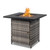 28-Inch Fire Table,50000 BTU Gas Firepit with Volcanic Stone Black T575-S0671359521