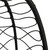 Hanging Egg Chair with Cushion Anthracite Poly Rattan&Steel A949-360045
