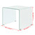  Coffee Table Tempered Glass 19.5"x19.7"x17.7" Clear A949-244188