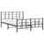  Metal Bed Frame without Mattress with Footboard Black 59.1"x78.7 A949-355581