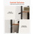 6 Tier Corner Shelf with LED Light, 68" Tall Corner Bookshelf with Storage Shelves for Collectibles E415-ZLSZJSNJTMK60HWF0001V9