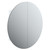  Bathroom Cabinet with Round Mirror&LED White 21.3"x21.3"x6.9 A949-345587