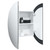  Bathroom Cabinet with Round Mirror&LED White 21.3"x21.3"x6.9 A949-345587
