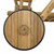  Serving Trolley with wheels Natural 31.10 x 26.57 x 33.07 in A949-42028068