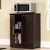 Contemporary Kitchen Storage Microwave Cabinet in Dark Oak Q280-SHBCDO9638